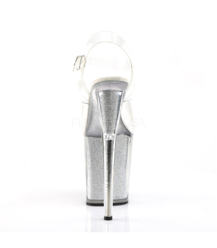 Extrem Plateau Heels FLAMINGO-808G - Silber