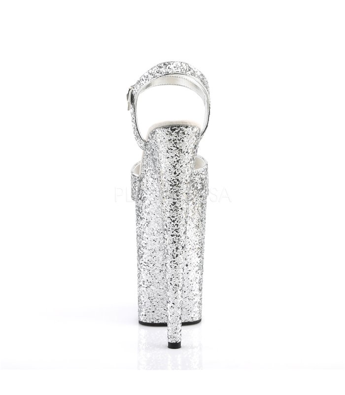 Extrem Plateau Heels  INFINITY-910LG - Silber