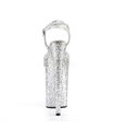 Extrem Plateau Heels  INFINITY-910LG - Silber