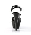 Plateau High Heels KISS-209 - Lack Schwarz