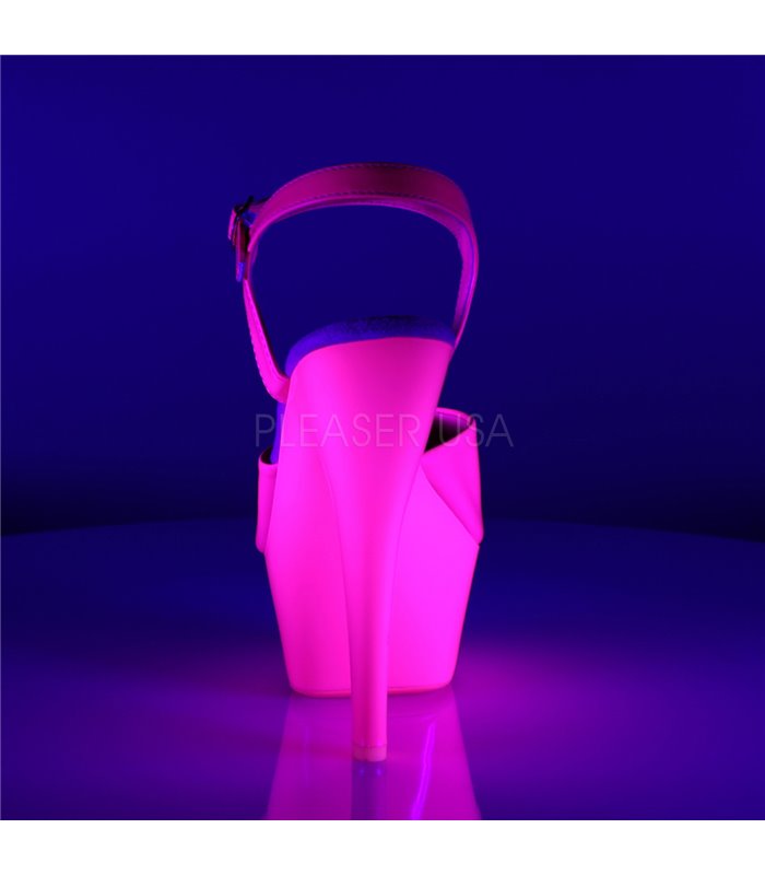 Plateau High Heels KISS-209UV - Neon Pink