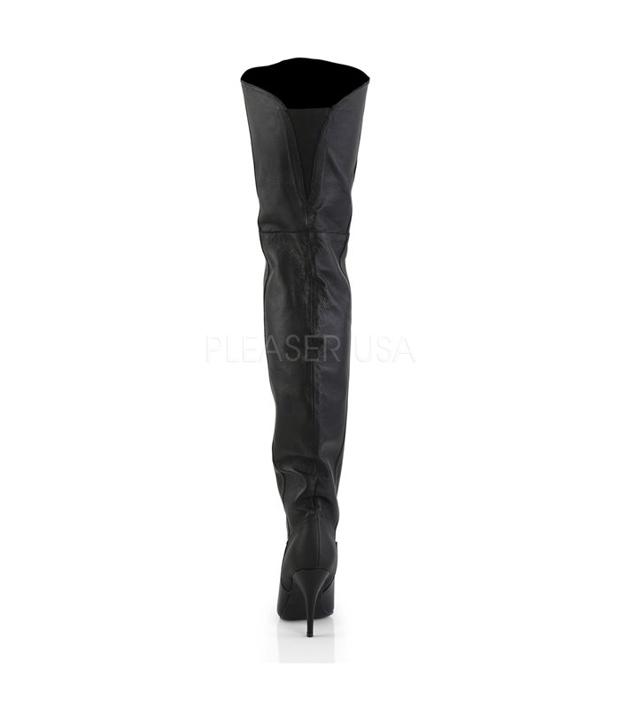 Pleaser Overknee Stiefel LEGEND-8868 Schwarz Leder (P)