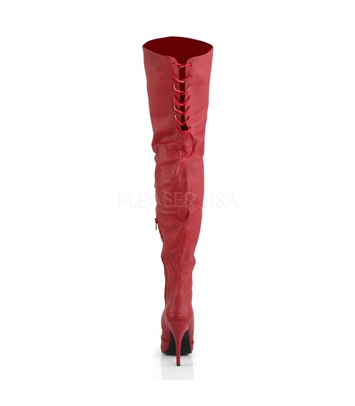 Pleaser Overknee Stiefel LEGEND-8899 Rot