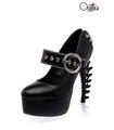 Gothic Plateau-Pumps schwarz 21008 | Ocultica