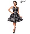 Blumenkleid mit Muster Schwarz  50303 | Belsira