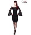 Spitzenkleid mit Muster Schwarz  90010 | Ocultica