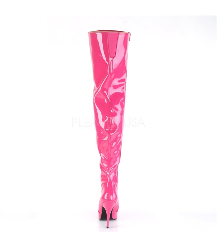 Overknee Stiefel SEDUCE-3010 - Lack Hot Pink