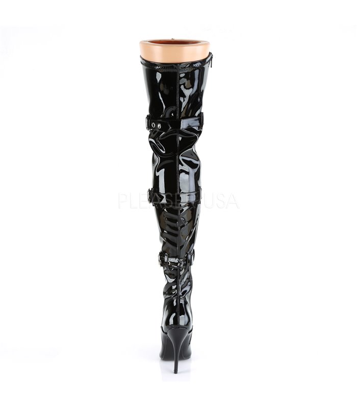 Overknee Stiefel SEDUCE-3028 - Lack Schwarz