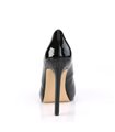 Stiletto Peeptoes SEXY-42 - Lack Schwarz