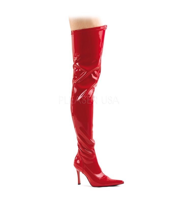 Overknee Stiefel LUST-3000 - Lack Rot