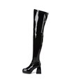 Giaro Overknee Plateau Boot COSMO Black Shiny