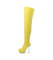 Giaro Overknee Plateau Boot BRISA Neon Yellow Matte