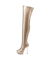 Giaro Overknee Plateau Stiefel BRISA Gold Matt