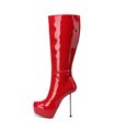 Giaro Plateau Stiefel BEVERLEY Rot Lack