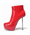 Giaro Plateau Ankle Boots BESO Red Shiny