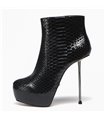 Giaro Plateau Ankle Boots BESO Black Snake