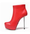 Giaro Plateau Ankle Boots BESO Red Matte
