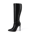 Giaro Boots with rivets MINGLE Black Matte