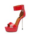 Giaro Plateau Pumps BARCLAY Rot Lack