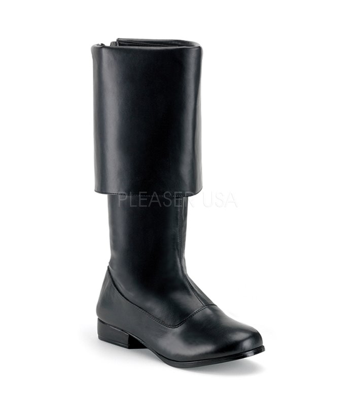 black pirate boots