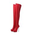 Giaro Overknee Plateau Boot BRISA RED MATTE