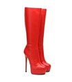 Giaro Stiefel Stackstand Rot Lack