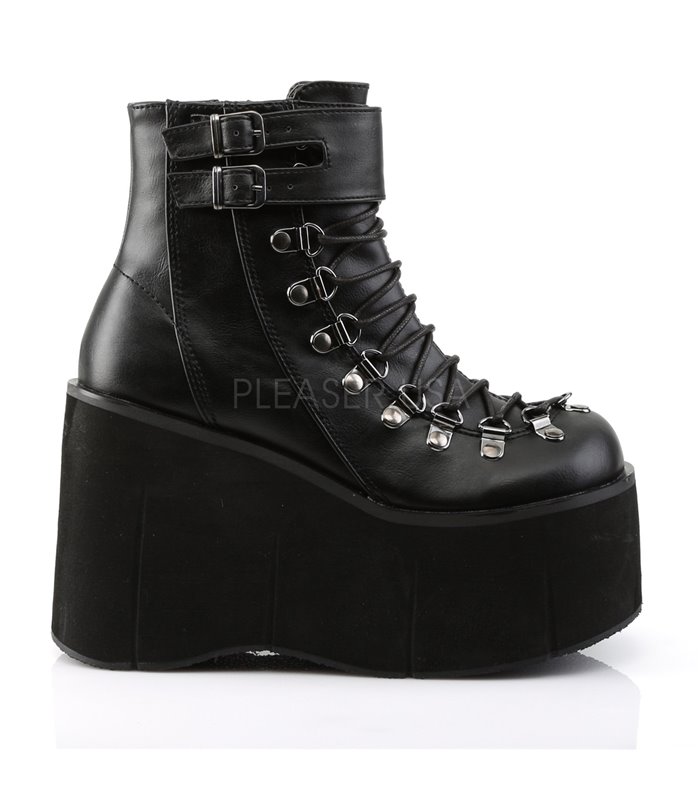 Demonia Plateau Stiefeletten KERA-21 Schwarz