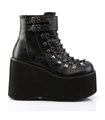 Demonia Plateau Stiefeletten KERA-21 Schwarz