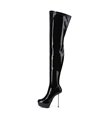 Giaro Overknee Plateau Boot BRISA Black Shiny