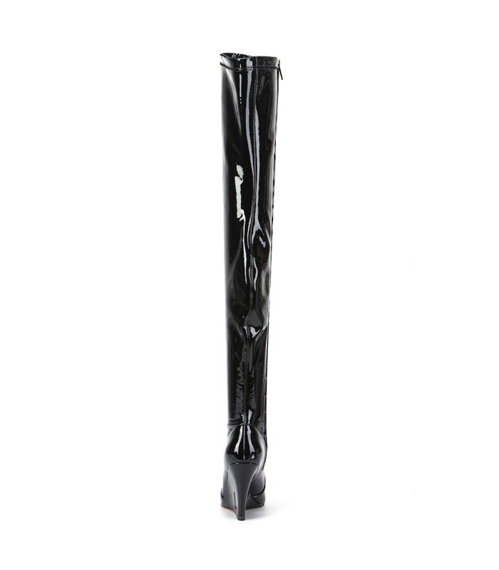 Giaro Overknee Boot EVERSON BLACK SHINY