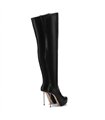 Giaro Overknee Plateau Boot BRISA BLACK SHINY