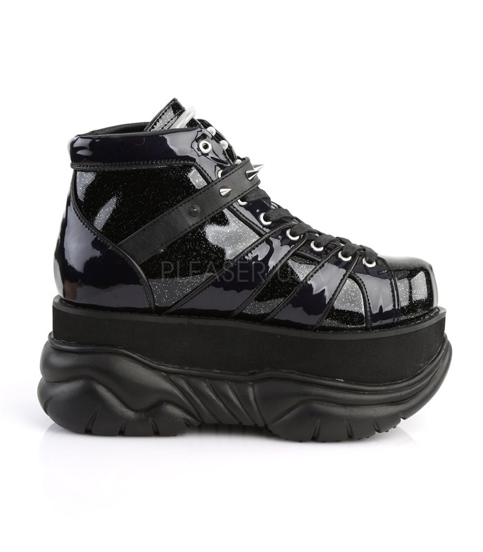 Demonia Plateau Stiefeletten NEPTUNE-100 Schwarz