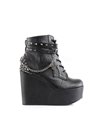 Demonia Plateau Stiefeletten POISON-101 Schwarz