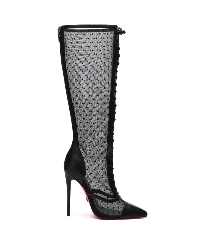 Giaro Stiefel PIKANTE Schwarz Mesh