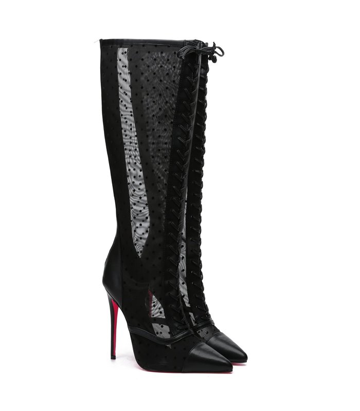 Giaro Stiefel PIKANTE Schwarz Mesh