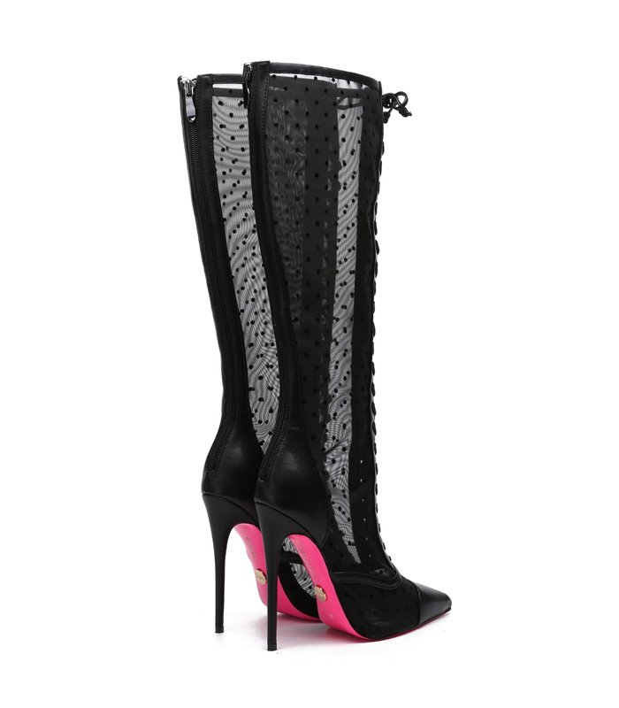 Giaro Stiefel PIKANTE Schwarz Mesh