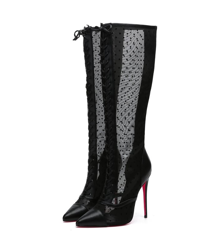 Giaro Stiefel PIKANTE Schwarz Mesh