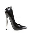 Extrem High Heels DAGGER-01  - Lack Schwarz