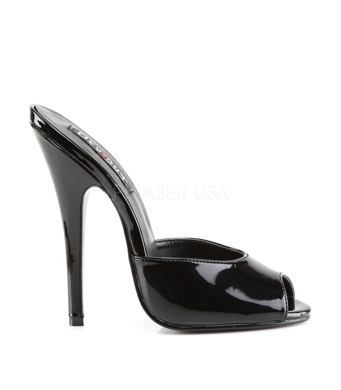 Extrem High Heels DOMINA-101 - Lack Schwarz