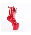 CRAZE-1040 Plateau Stiefelette - Rot Lack | Pleaser