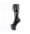 CRAZE-2023 Plateau Stiefel - Schwarz Lack | Pleaser