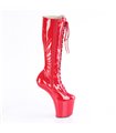 CRAZE-2023 Plateau Stiefel - Rot Lack | Pleaser