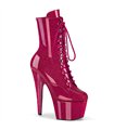 Platform Ankle Boots - ADORE-1020GP - Shiny Pink | Pleaser