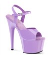 ADORE-709 - Platform High Heel Sandals - Purple Shiny | Pleaser