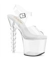 BLISS-708 - Platform High Heel Sandal - Clear | Pleaser