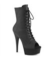 DELIGHT-1021 - Platform ankle boots - black matt | Pleaser