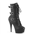 DELIGHT-1043 - Platform ankle boots - black matt | Pleaser