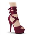 Plateau High Heels DELIGHT-679 - Burgunderrot