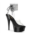 DELIGHT-691-2RS - Platform High Heel Sandal - Black | Pleaser