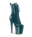 FLAMINGO-1040GP - Platform ankle boots - turquoise blue/glitter Shiny | Pleaser